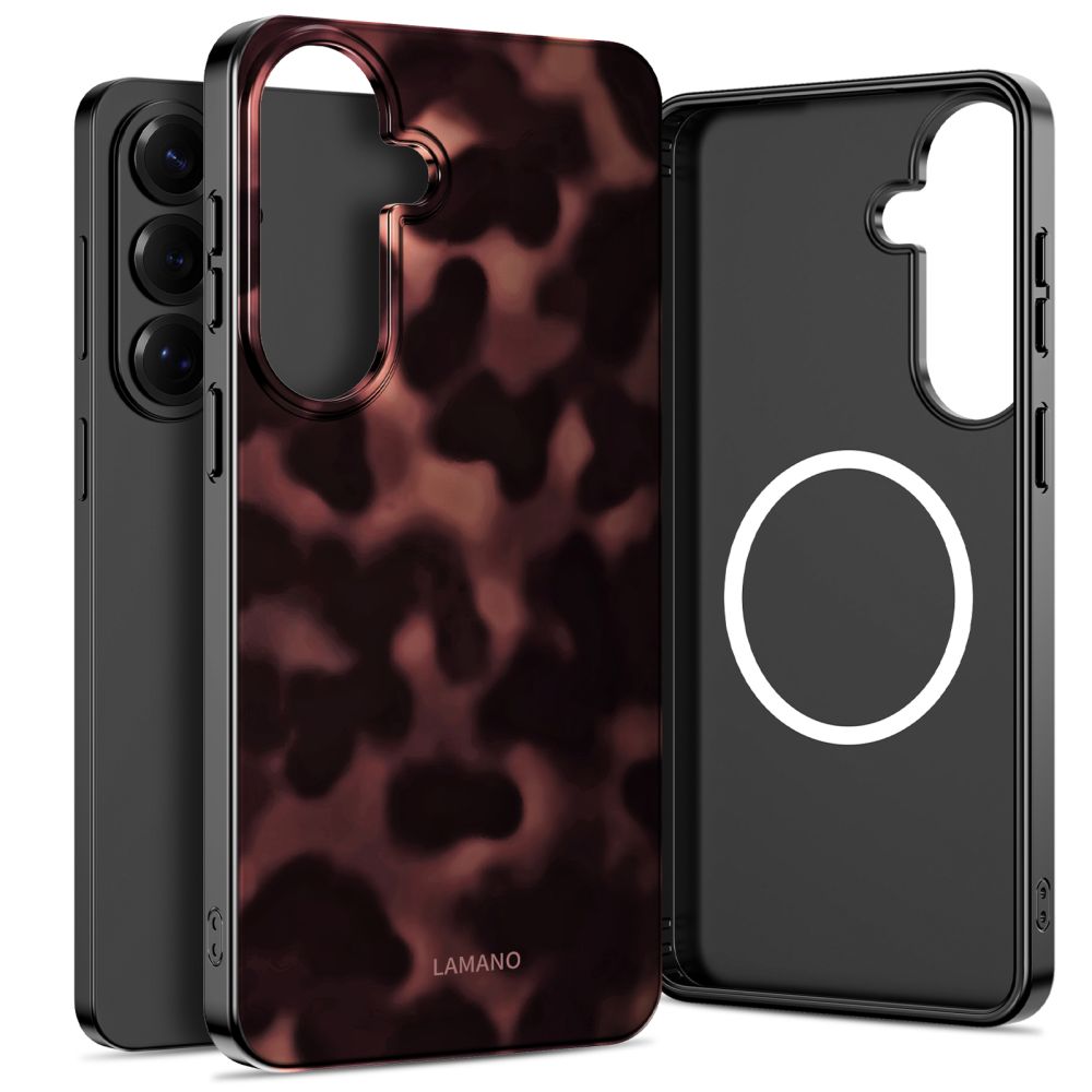 Tech-Protect Lamano MagSafe Ümbris for Samsung Galaxy S26 - pruun and must