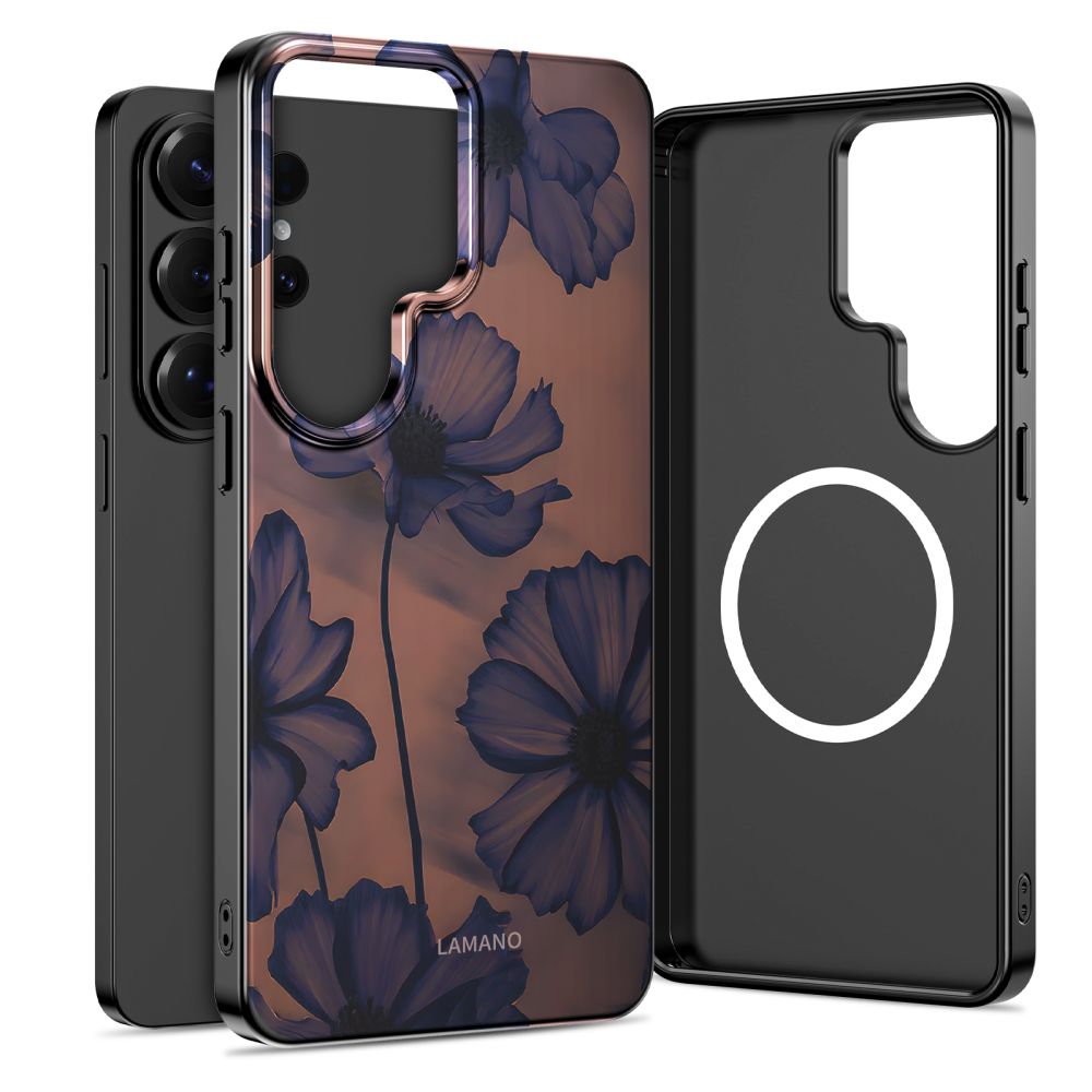 Tech-Protect Lamano MagSafe Ümbris for Samsung Galaxy S26 Ultra - pruun and lilla