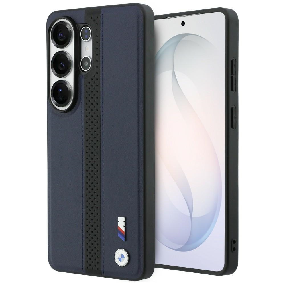 BMW Perforated Stripe Logo MagSafe Ümbris for Samsung Galaxy S26 Ultra - tumesinine