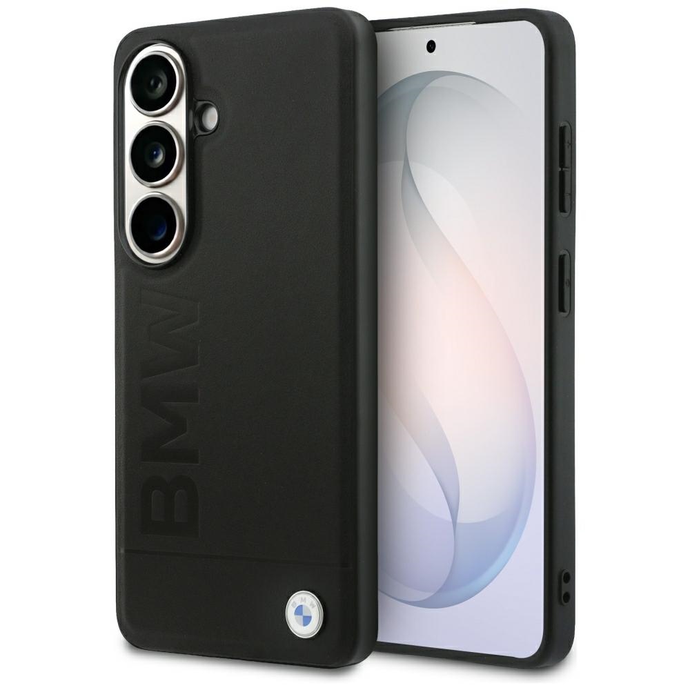 BMW Leather Hot Stamp MagSafe Ümbris for Samsung Galaxy S26 - must