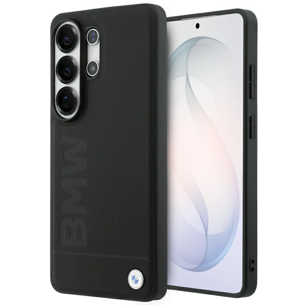 BMW Leather Hot Stamp MagSafe Ümbris for Samsung Galaxy S26 Ultra - must