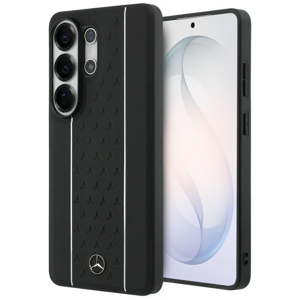 Mercedes Laurel Leaves Vertical Stripes MagSafe Ümbris for Samsung Galaxy S26 Ultra - must and valge