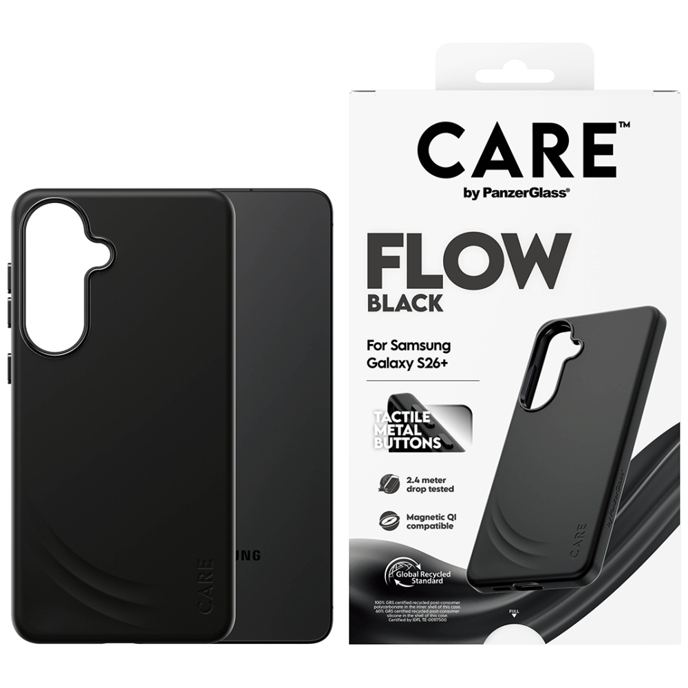 CARE by PanzerGlass Flow must Qi ümbris Samsung Galaxy S26+ - must