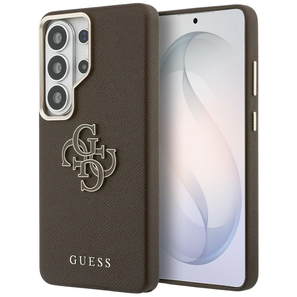 Guess ümbris Grained Big 4G Metal Logo Samsung Galaxy S26 Ultra pruun