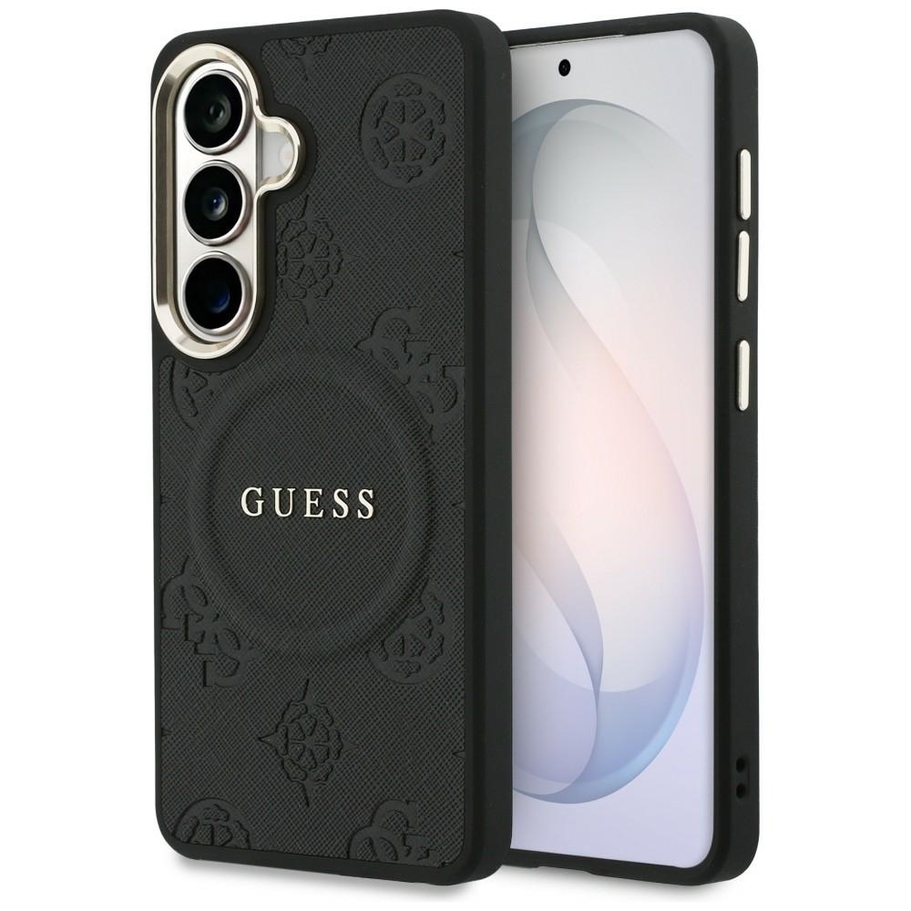 Guess ümbris Saffiano Peony Embossed Ring MagSafe Samsung Galaxy S26 must