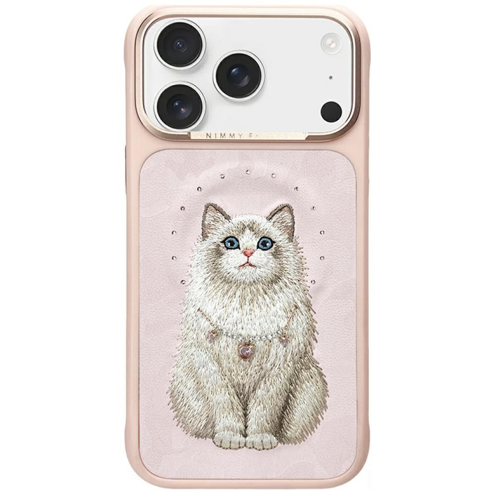 Nimmy Lucky Fashion Cat MagSafe ümbris iPhone 17 Pro roosa