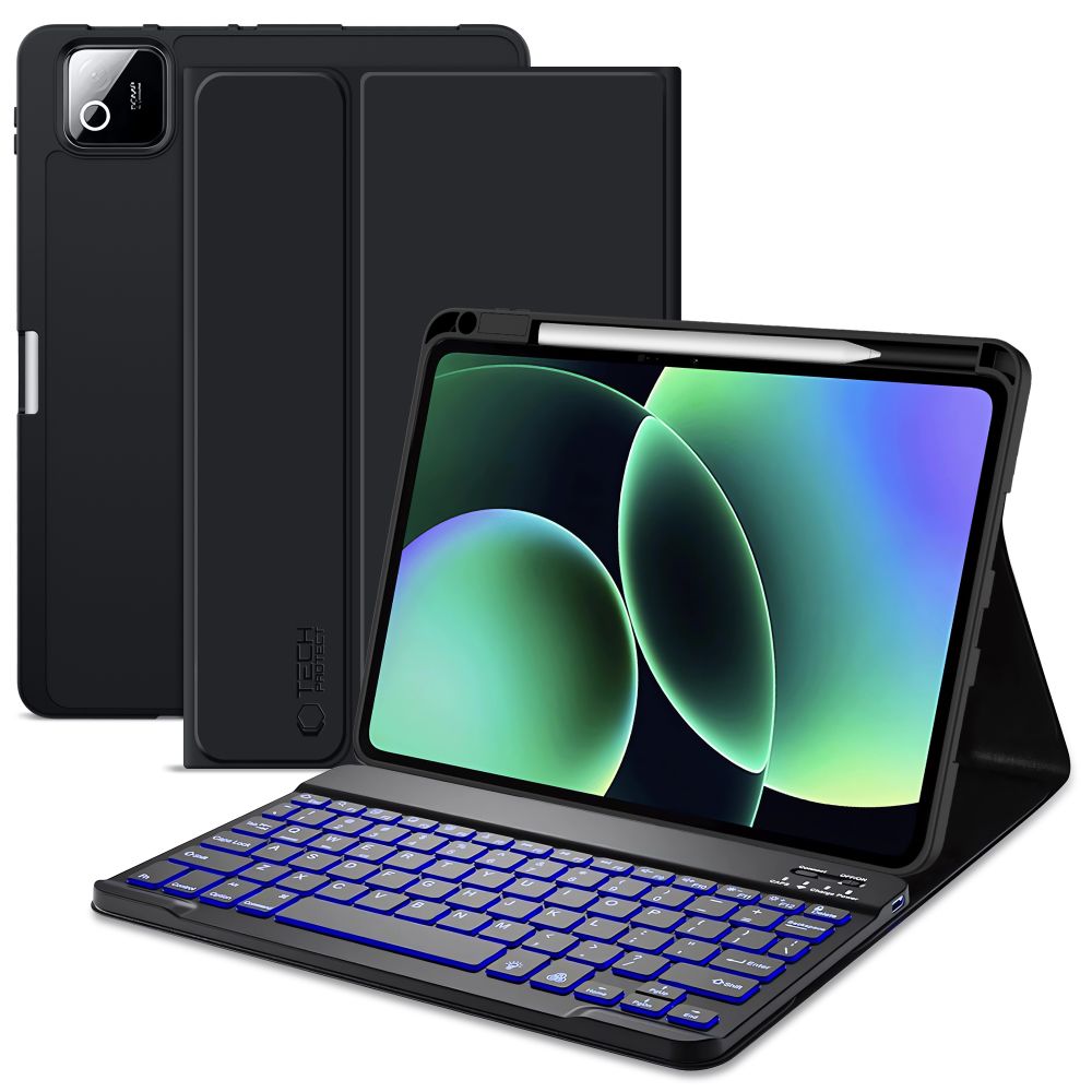 Tech-Protect SC Pen + Keyboard чехол Xiaomi Pad 11.2" 7 / 7 Pro / 8 / 8 Pro - черный