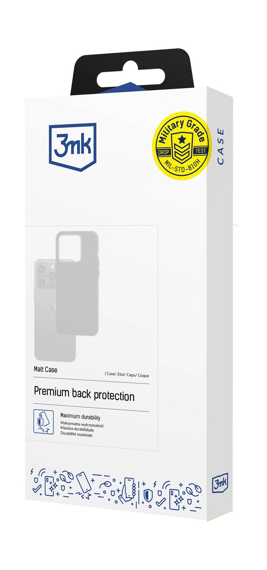 3mk Matt ümbris Apple iPhone 16e, must