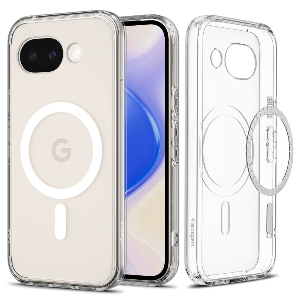 SPIGEN ULTRA HÜBRIID MAGSAFE GOOGLE PIXEL 10A LÄBIPAISTEV/VALGE