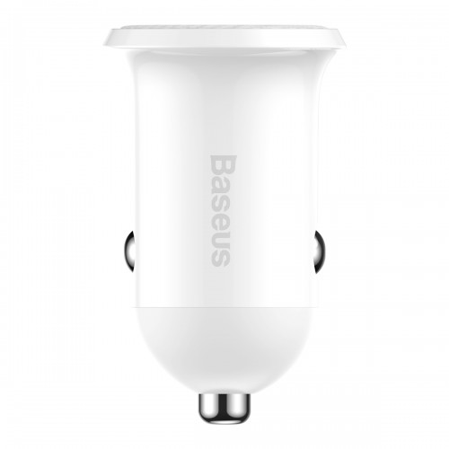 Autolaadija Baseus Grain Pro valge (2xUSB / 4.8A)