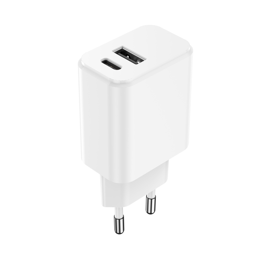 Setty laadija 1x USB + USB-C 3A 20W valge