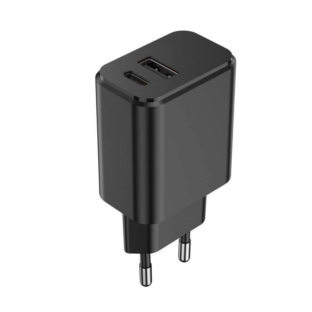 Setty laadija 1x USB + USB-C 3A 20W must