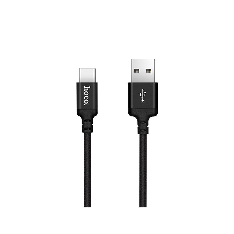 Кабель USB A на USB C Hoco 2A 2 m X14 черный