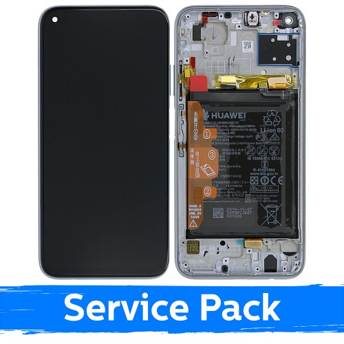 Ekranas skirtas Huawei P40 Lite su rėmeliu / Breathing Crystal / (Service Pack)