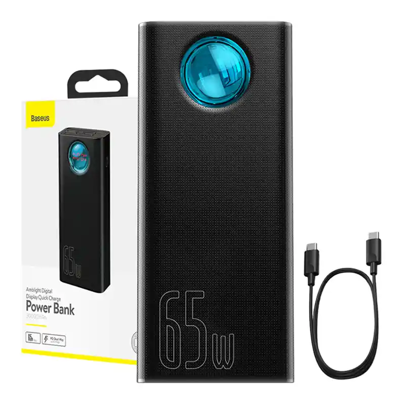 Powerbank Baseus Amblight 30000mAh, 4xUSB, USB-C, 65W (must)
