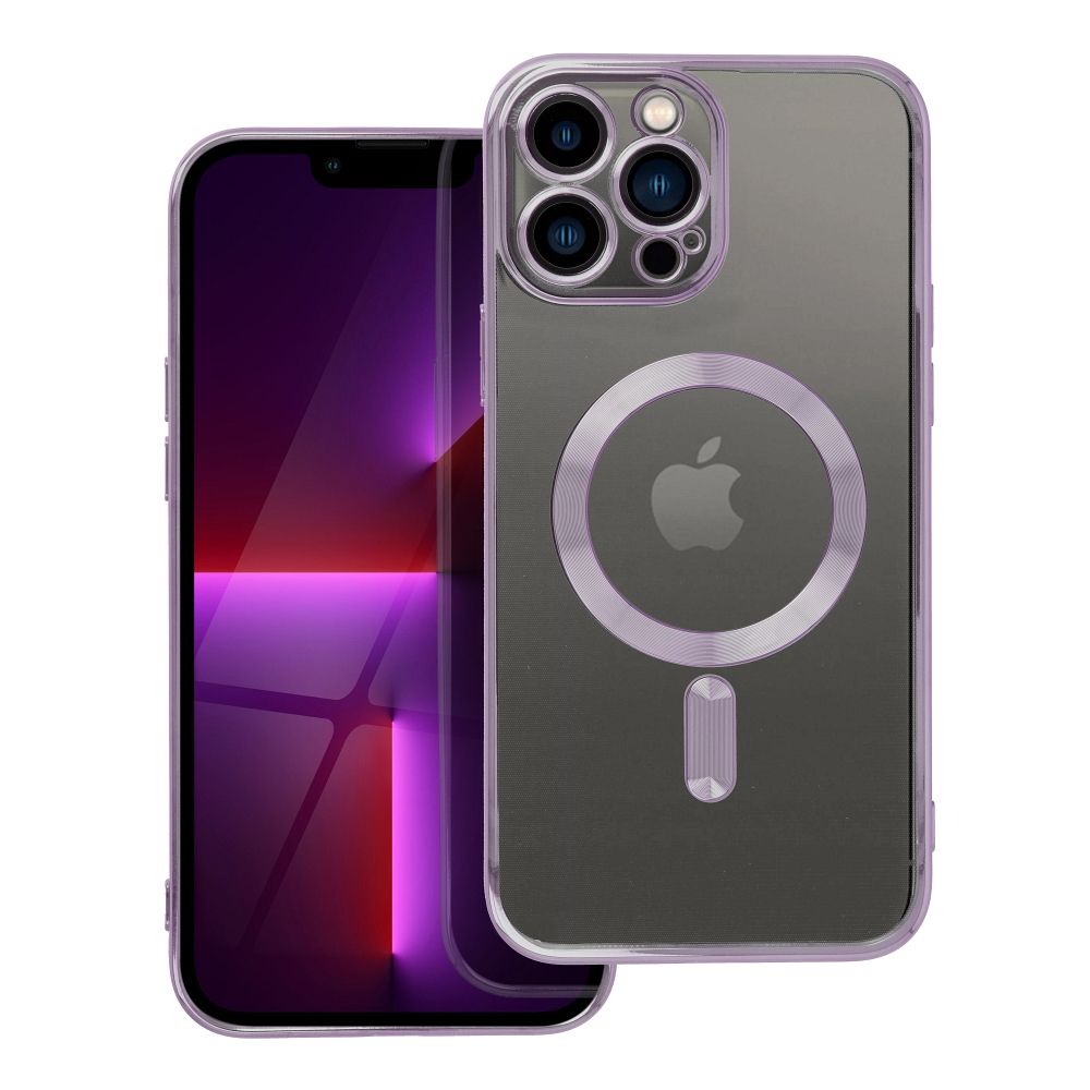 ELECTRO MAG COVER case compatible with MagSafe jaoks IPHONE 13 Pro Max deep lilla