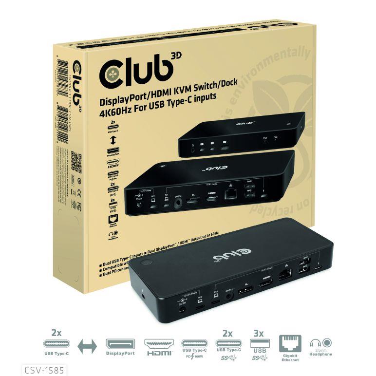 Sülearvuti dokijaam USB-C 120W CSV-1585 Club3D