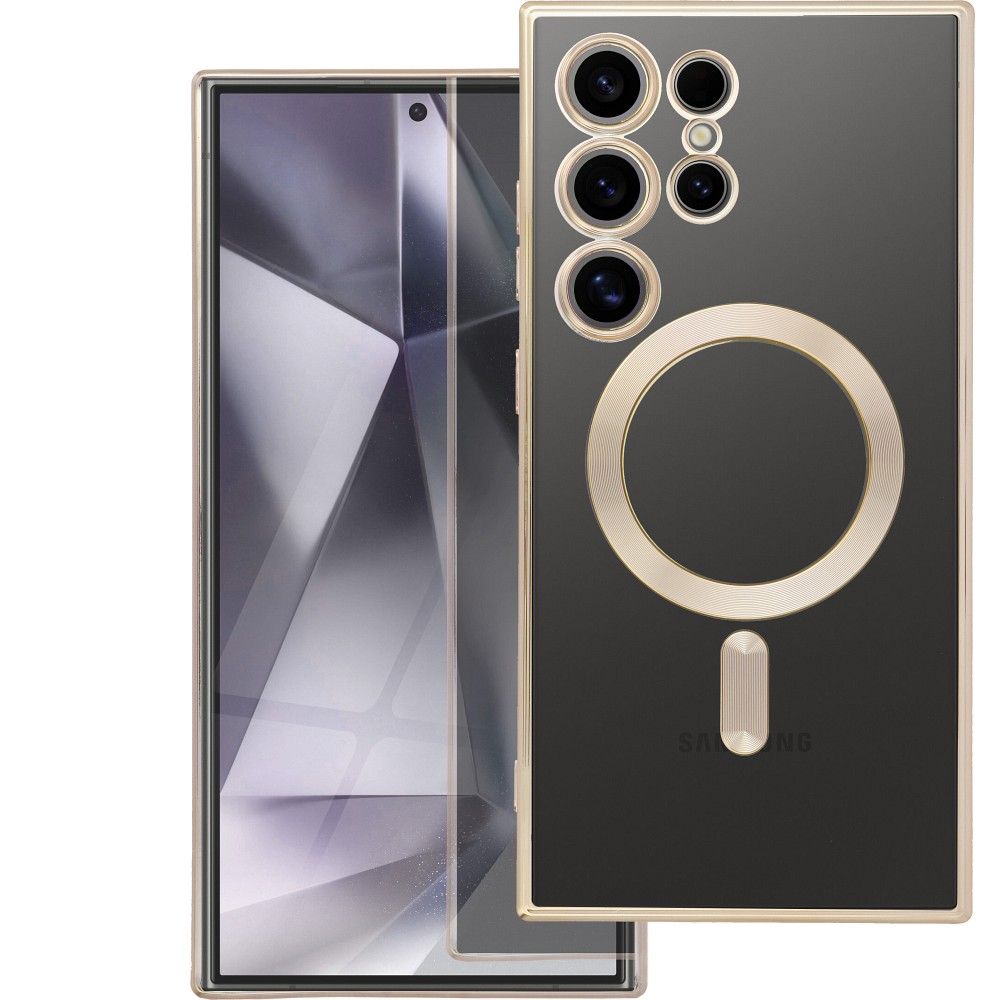 ELECTRO MAG COVER case compatible with MagSafe jaoks SAMSUNG S24 Ultra kuldne