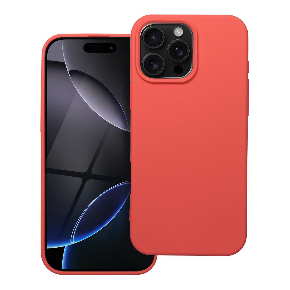 SILICONE case jaoks IPHONE 16 Pro Max peach