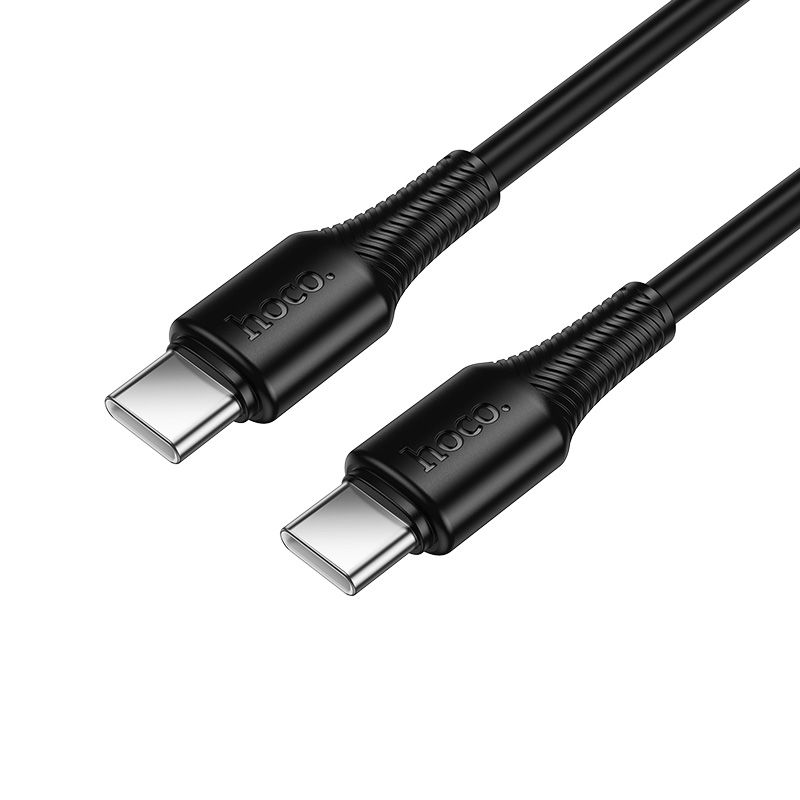 Кабель USB C to USB C Hoco 3A 60W 1 m X120 черный