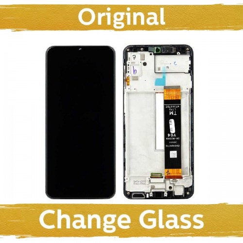 LCD Display Compatible With Samsung M236 M23 5G Black with Frame (Renewed: China)