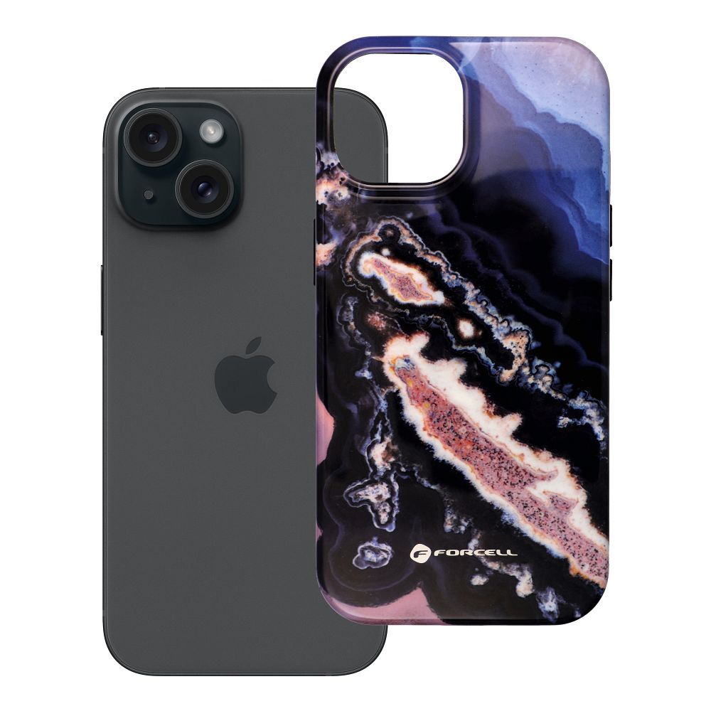 Ümbris jaoks iPhone 15 Forcell F-Protect Mirage compatible with MagSafe Military Drop-Test kuldne island