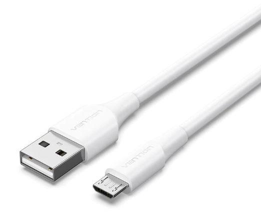 Kaabel USB 2.0 Micro-B-le 1m valge Vention
