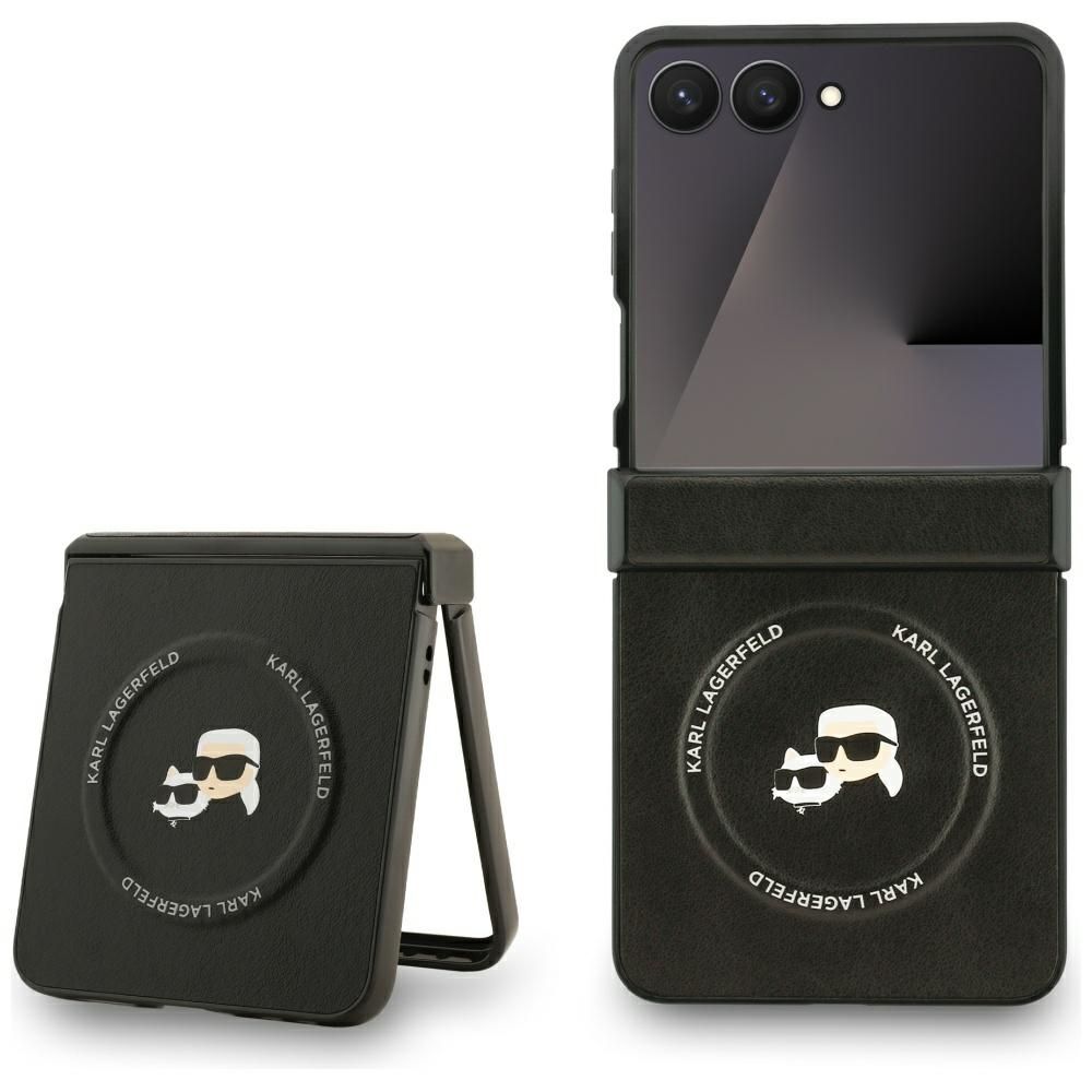 KARL LAGERFELD ümbris jaoks SAMSUNG Z Flip7 compatible with MagSafe KLHMZF7PSMLRKCK (PU K&C PINS) must