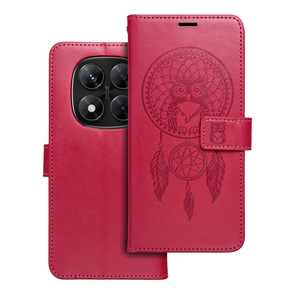 MEZZO Book ümbris jaoks XIAOMI Redmi Note 14 PRO 5G / 14 PRO PLUS 5G dreamcatcher magenta