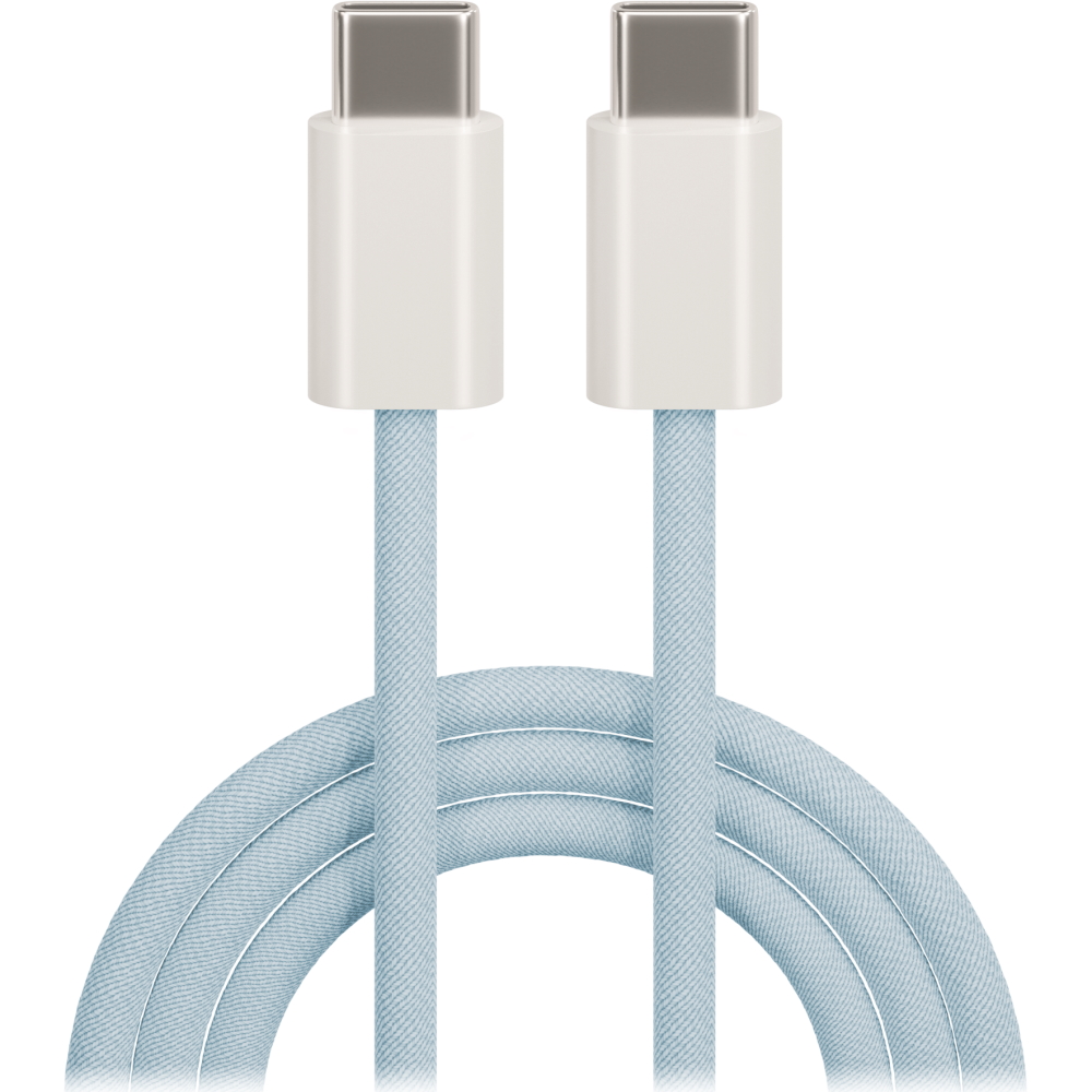 Maxlife MXUC-06 kaabel USB-C - USB-C 1,0 m 20W sinine nailon