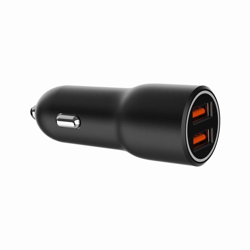 Gembird 2-pordiga USB autolaadija TA-UC-A2QC36-CAR-01