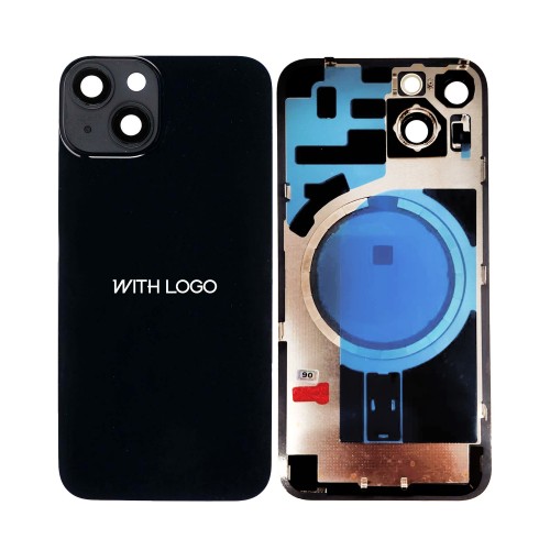 Back Cover Compatible With iPhone 14 / Midnight / (Full Cover) / OEM