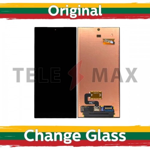 LCD Display Compatible With Samsung S918 S23 Ultra Black (Renewed: Telemax) (NoFrame version)