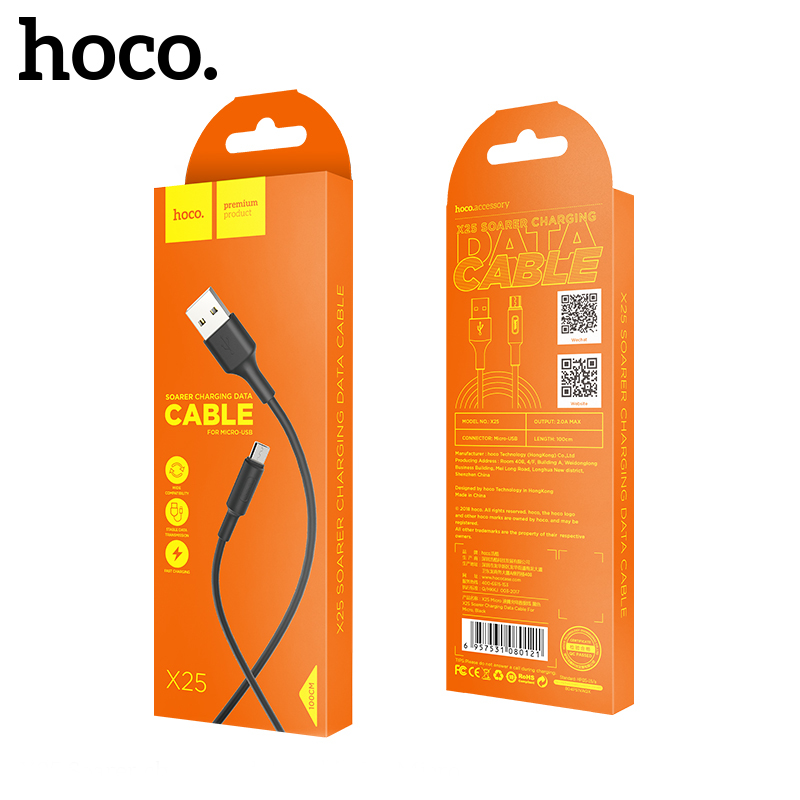 USB kaabel Hoco X25 microUSB 1.0m must