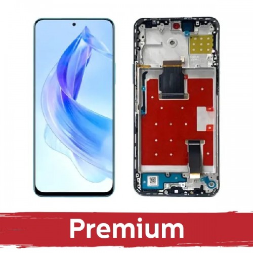 LCD Display Compatible With Huawei Honor 90 Lite with Frame / Midnight Black / OEM