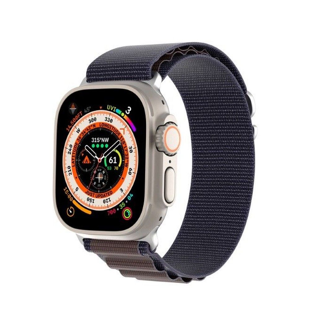 DUX DUCIS strap GS nylon jaoks Apple Watch 42 / 44 / 45 / 49 mm indigo
