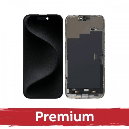 LCD Display Compatible With iPhone 15 Pro Black (INCELL / Premium)