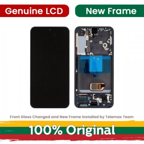 LCD-ekraan Samsung S901 S22 raamiga, valge (uuendatud: Telemax)