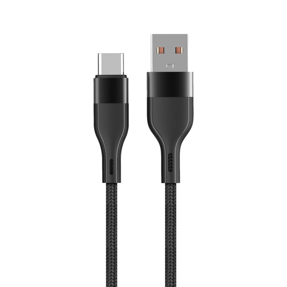 Maxlife MXUC-07 кабель USB - USB-C 1,0 m 3A черный нейлон
