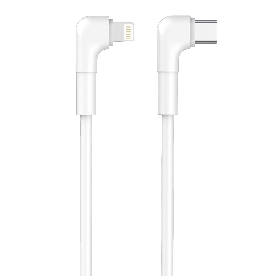 Maxlife MXUC-09 угловой кабель USB-C - Lightning 1,0 m 27W белый