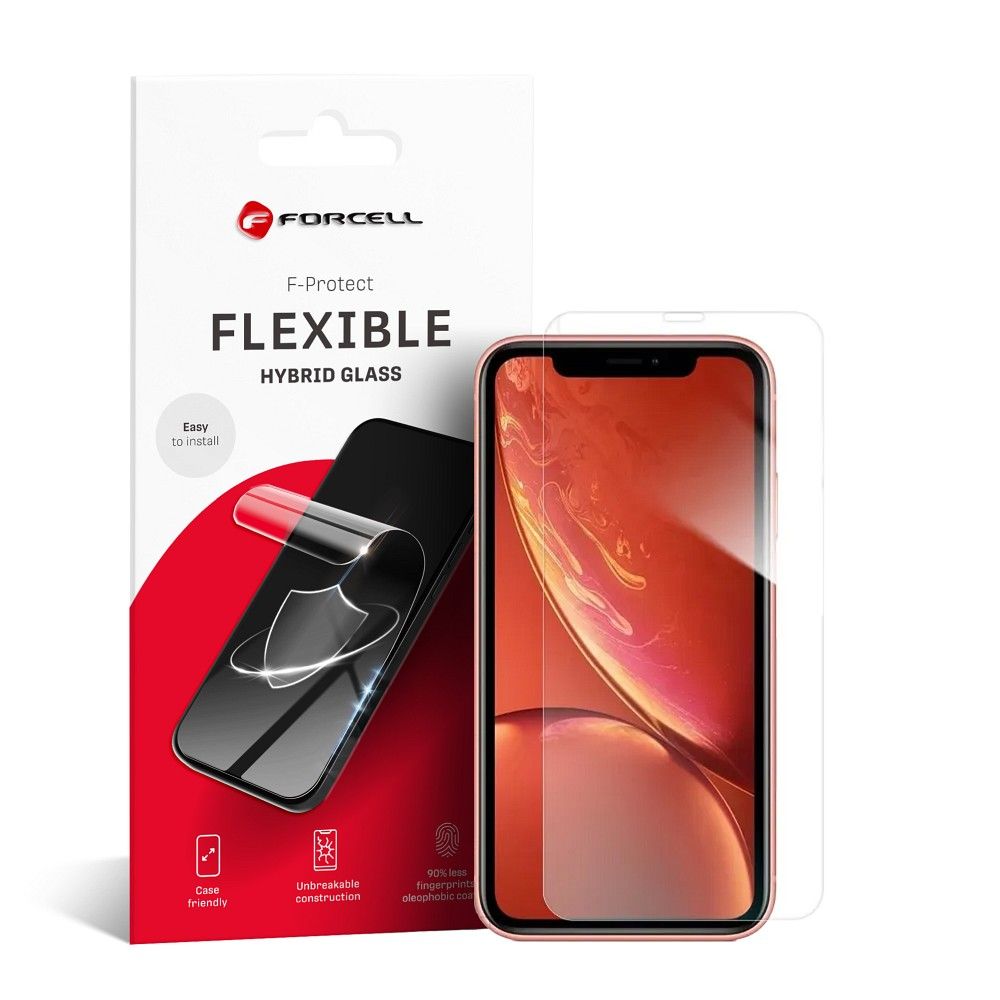 Hybrid glass to iPhone XR / 11 Forcell Flexible Nano Glass