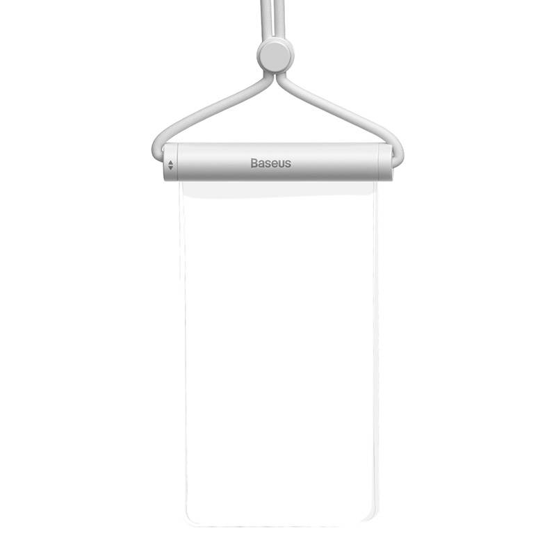 Waterproof phone ümbris Baseus AquaGlide with Cylindrical Slide Lock (valge)