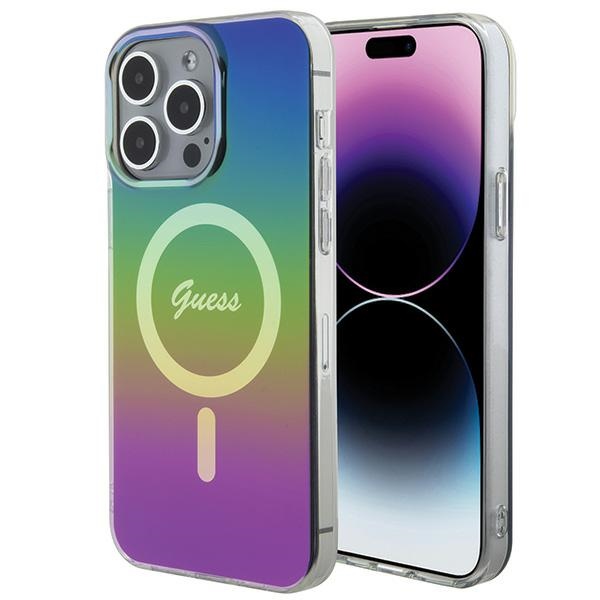 Guess IML Iridescent MagSafe ümbris jaoks iPhone 15 Pro - must