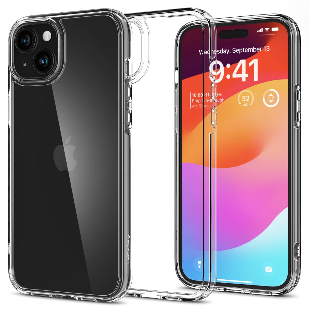 Spigen Ultra Hybrid iPhone 15 Plus Ümbris - läbipaistev