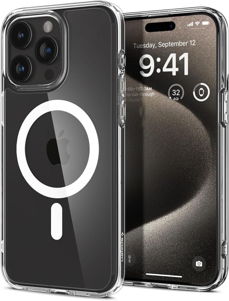 Spigen Ultra Hybrid Mag Ümbris with MagSafe jaoks iPhone 15 Pro Max - valge