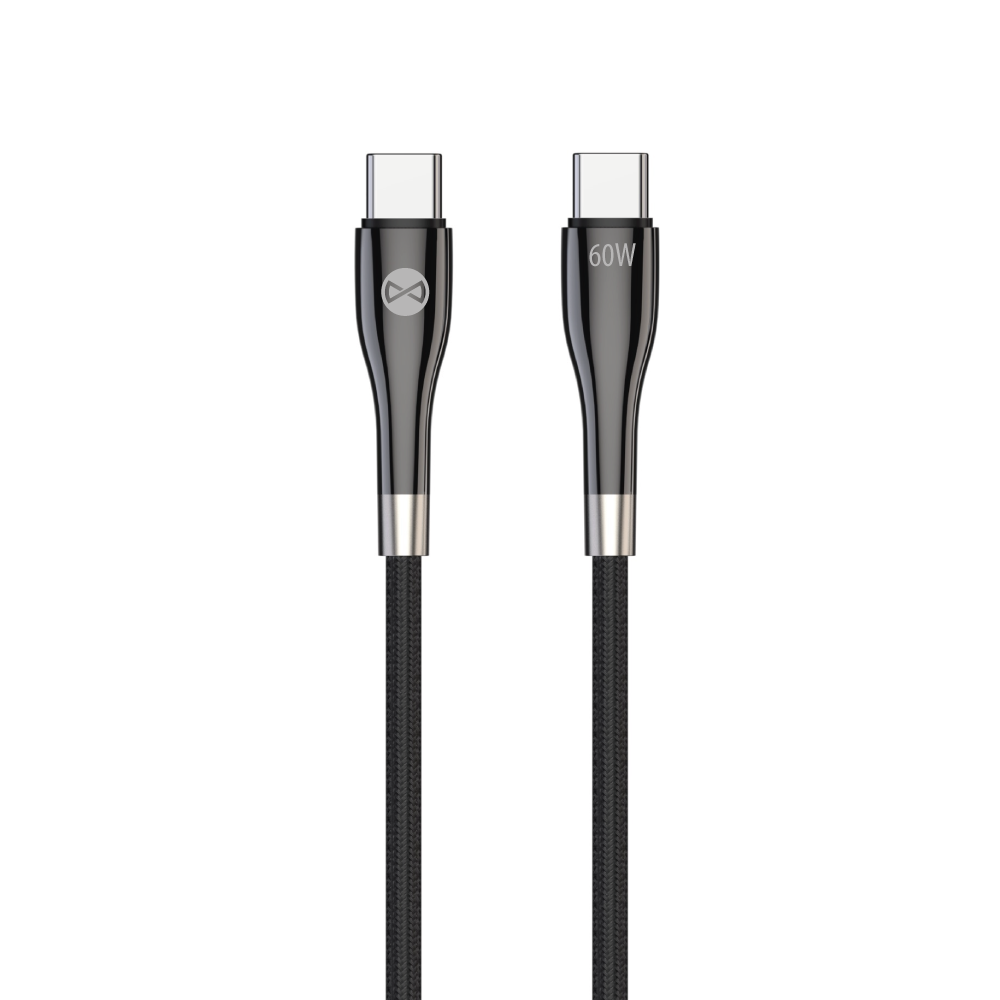 Forever Sleek kaabel USB-C - USB-C 2,0 m 60W must