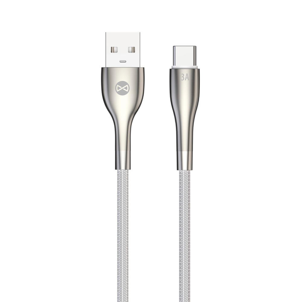Forever Sleek kaabel USB - USB-C 1,0 m 3A valge