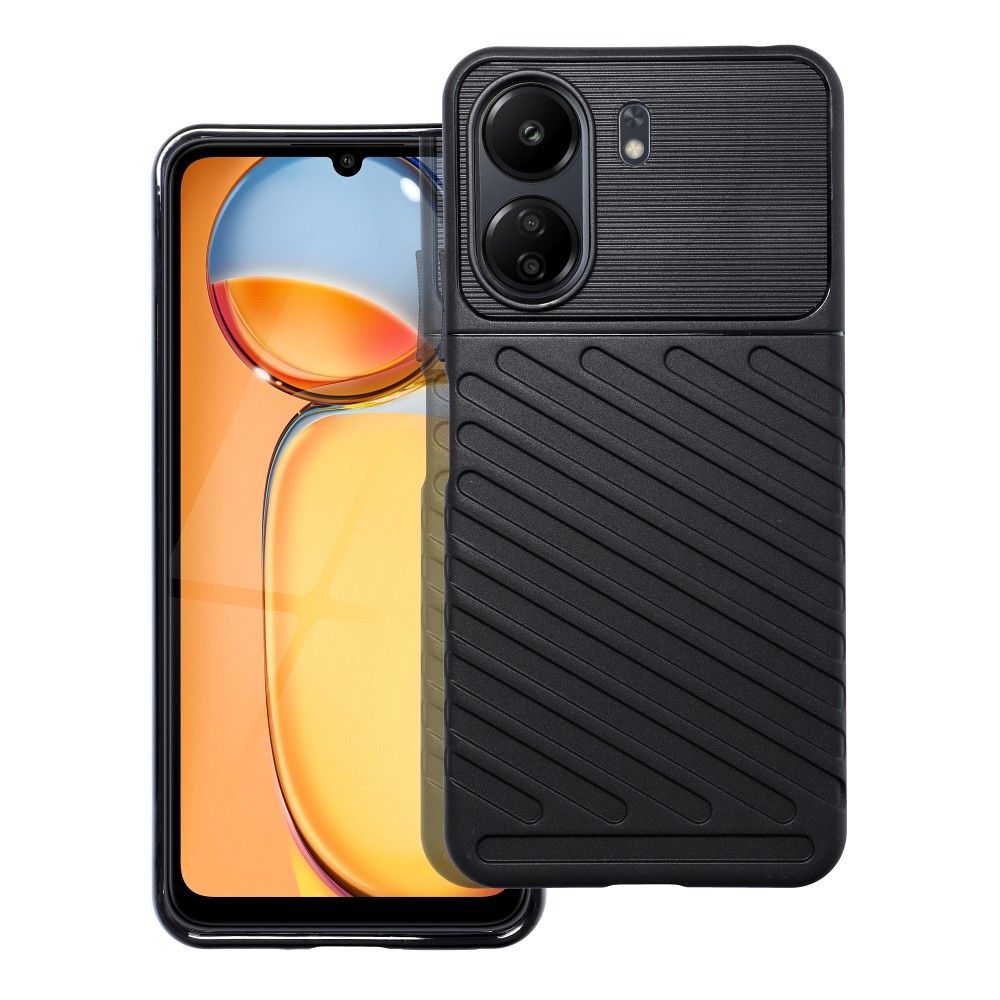 THUNDER ümbris jaoks XIAOMI Redmi 13C / POCO C65 must