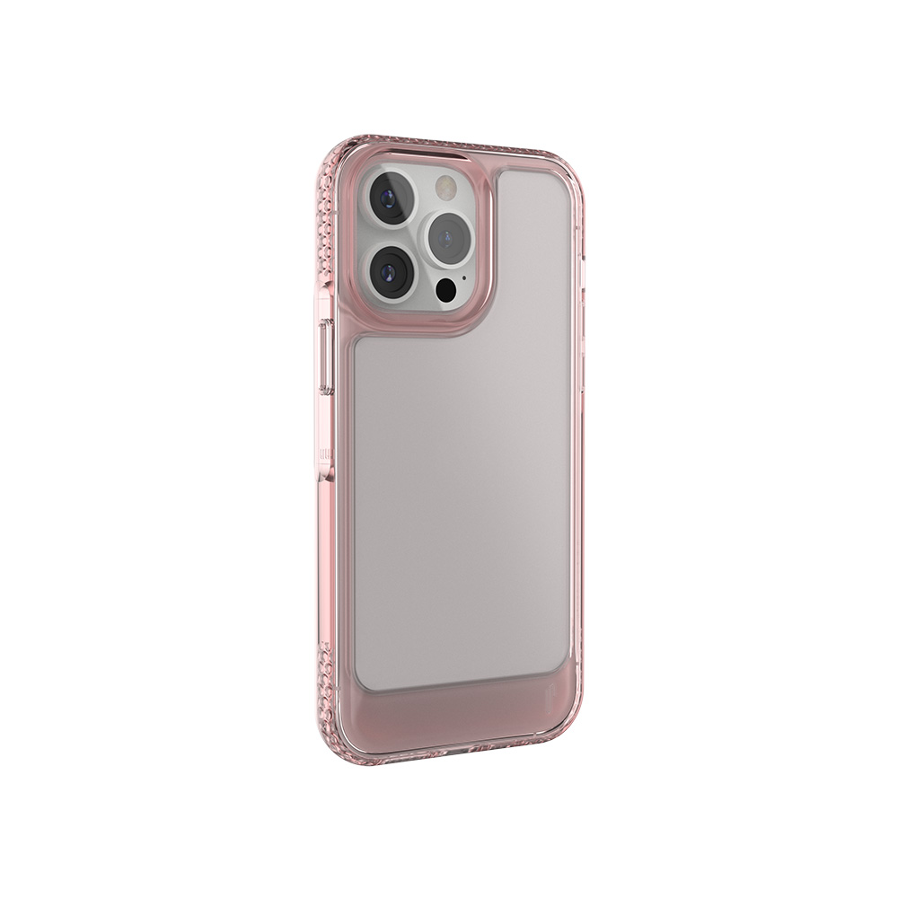 Ugly Rubber UMODEL ümbris jaoks iPhone 15 Pro 6,1" clear roosa