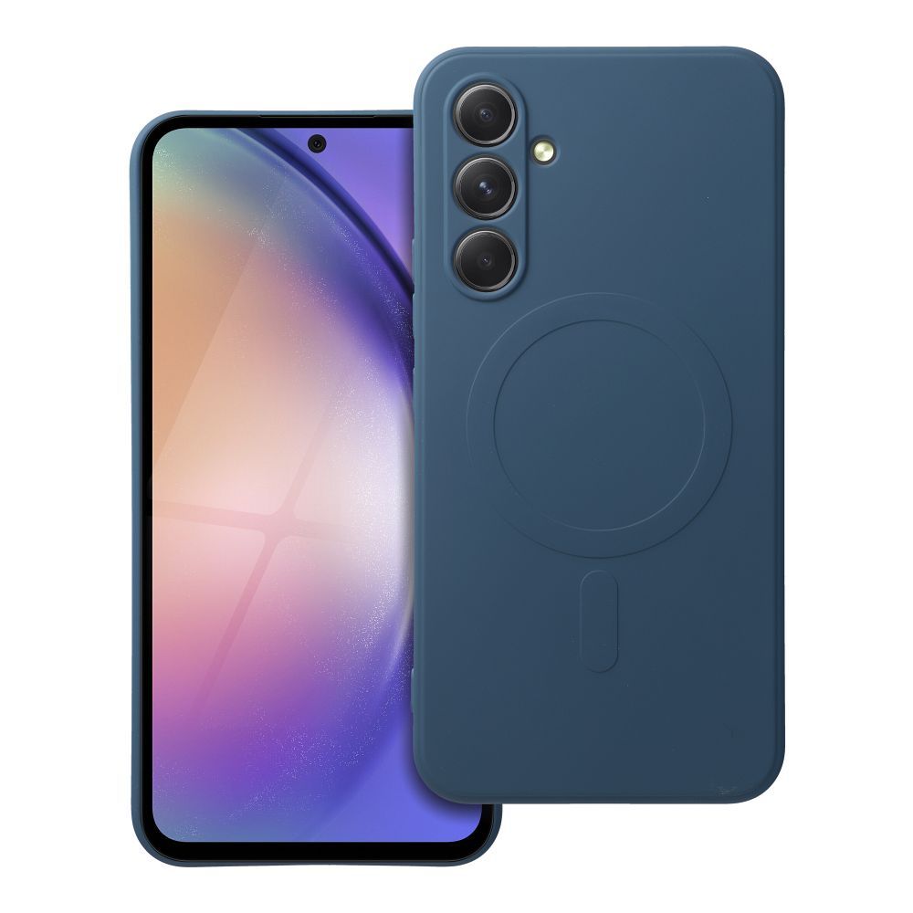 SILICONE MAG ÜMBRIS compatible with MagSafe jaoks SAMSUNG A54 sinine